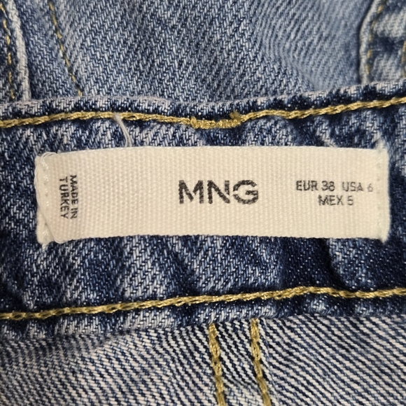 MANGO Women's High-Waist Wideleg with Seams Jeans Size 6 - Picture 14 of 16